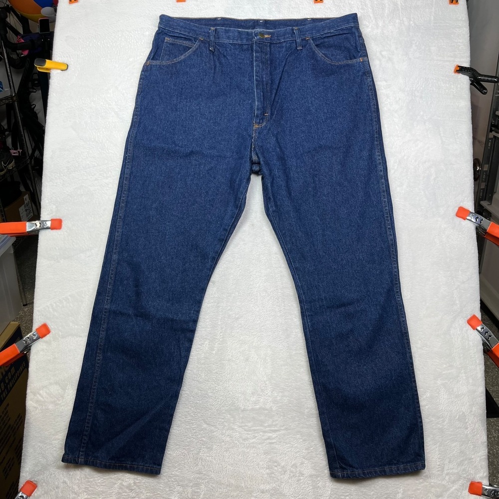 Rustler Legendary Gold‎ Jeans Men's Blue Denim Pockets Straight Fit - 40X32